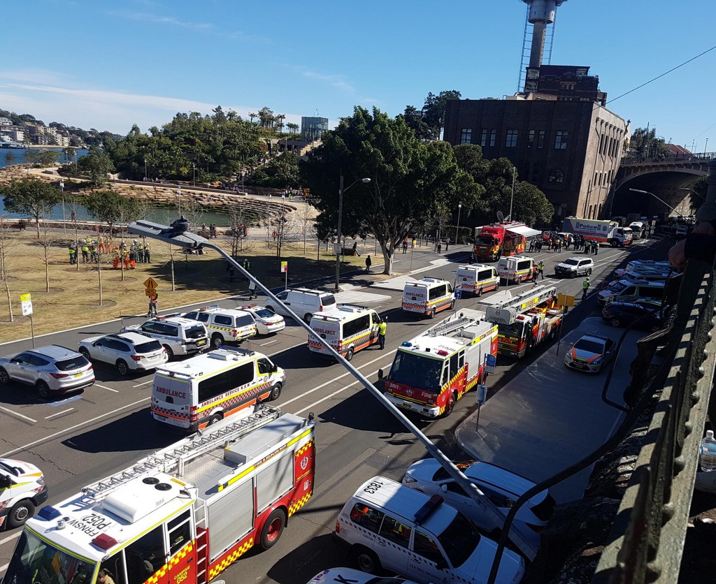 barangaroo sydney emergency drill