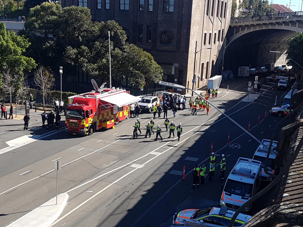 barangaroo sydney emergency drill